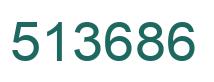 Número 513686 imagen verde