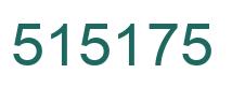 Number 515175 green image