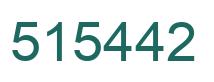 Number 515442 green image
