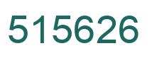 Number 515626 green image