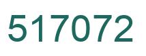 Number 517072 green image