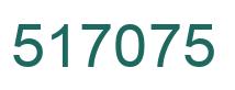 Number 517075 green image