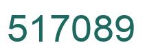 Number 517089 green image