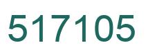 Number 517105 green image