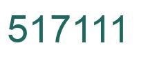 Number 517111 green image