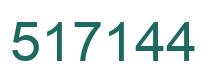 Number 517144 green image