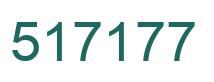 Number 517177 green image