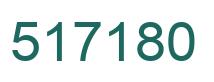 Number 517180 green image