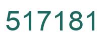 Number 517181 green image