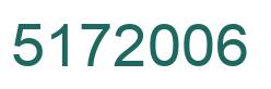 Number 5172006 green image