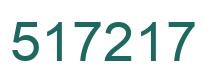 Number 517217 green image