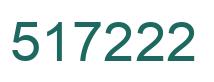 Number 517222 green image