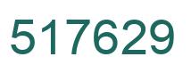 Number 517629 green image