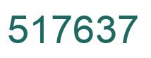 Number 517637 green image