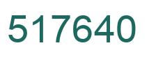 Number 517640 green image