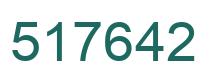 Number 517642 green image