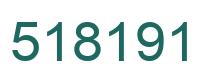 Number 518191 green image