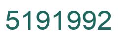 Número 5191992 imagen verde