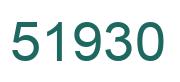 Number 51930 green image