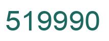 Number 519990 green image