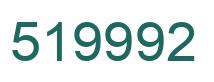 Number 519992 green image