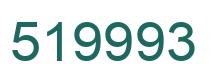 Number 519993 green image