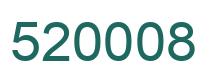 Number 520008 green image