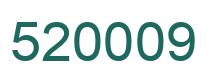 Number 520009 green image