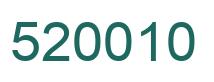 Number 520010 green image