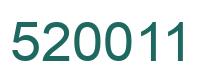 Number 520011 green image