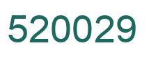 Number 520029 green image
