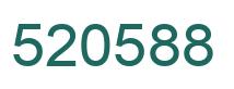 Number 520588 green image