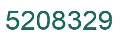 Number 5208329 green image