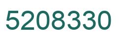 Number 5208330 green image
