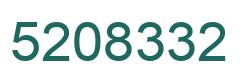 Number 5208332 green image