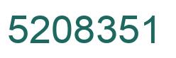 Number 5208351 green image