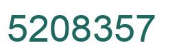 Number 5208357 green image