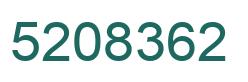Number 5208362 green image