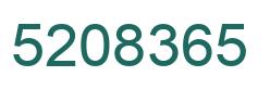 Number 5208365 green image