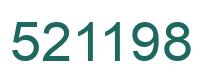 Number 521198 green image