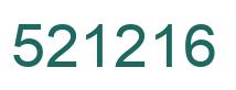 Number 521216 green image