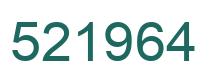 Number 521964 green image