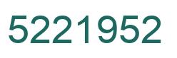 Número 5221952 imagen verde