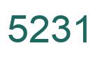 Number 5231 green image