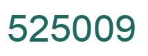 Number 525009 green image