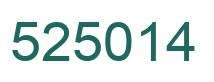 Número 525014 imagen verde