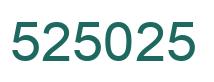 Número 525025 imagen verde