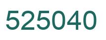 Número 525040 imagen verde