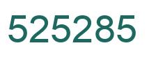 Number 525285 green image