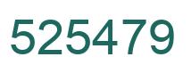 Number 525479 green image
